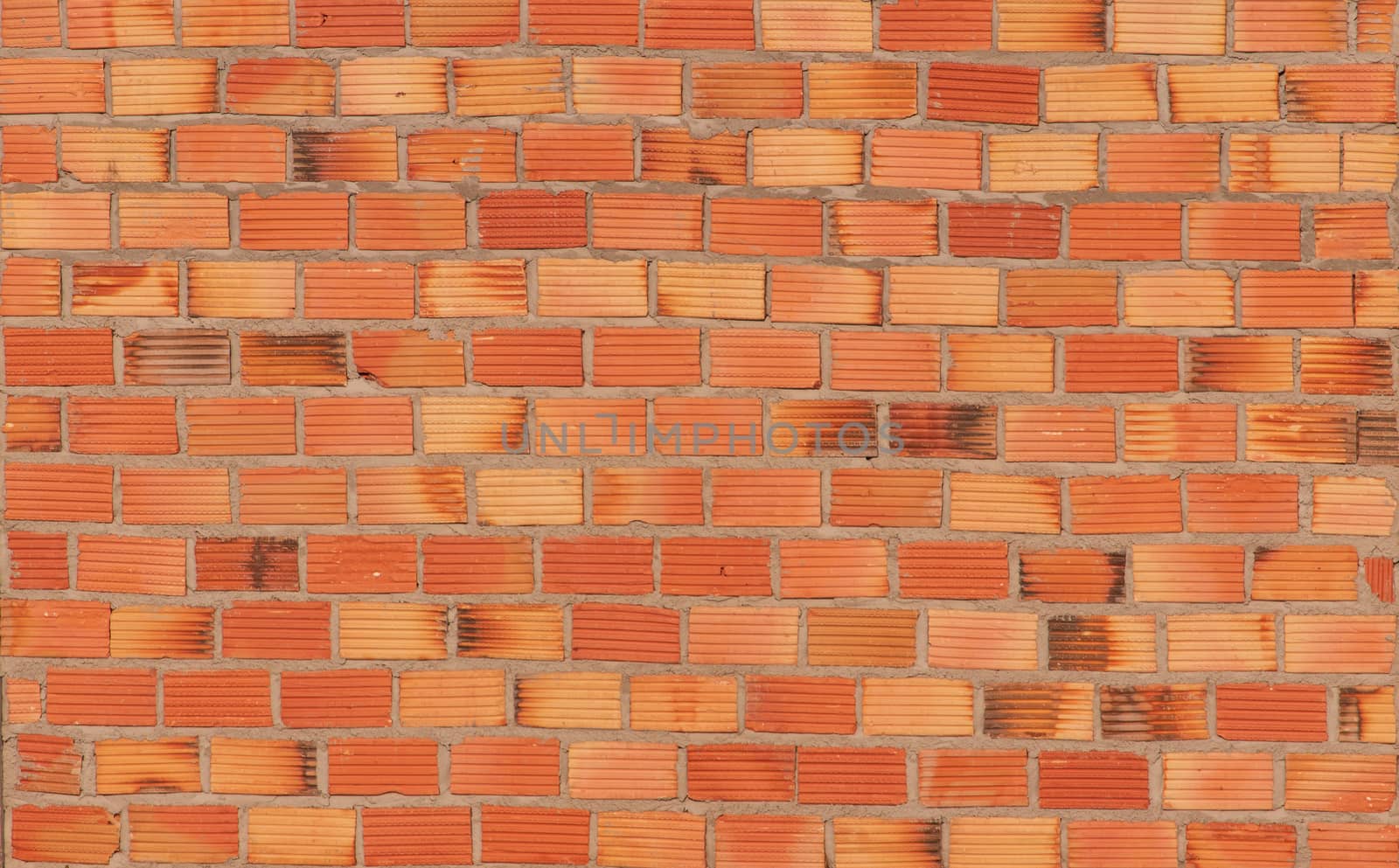 red brick wall under construction background