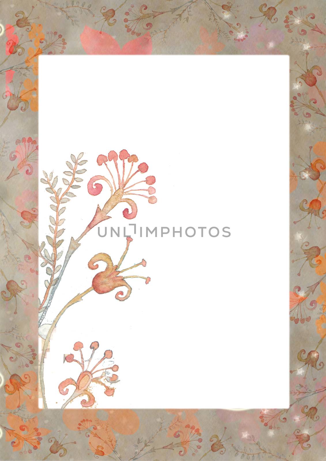 Flowers, greeting card for Valentine's Day by vimasi