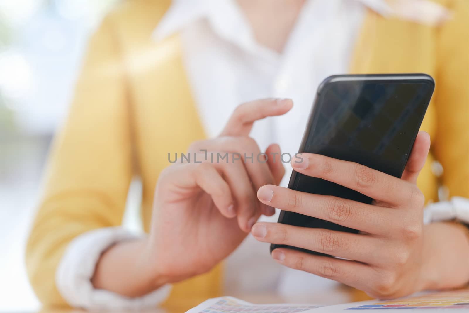 Young man using tablet. Using online connect technology for business, education and communication. 