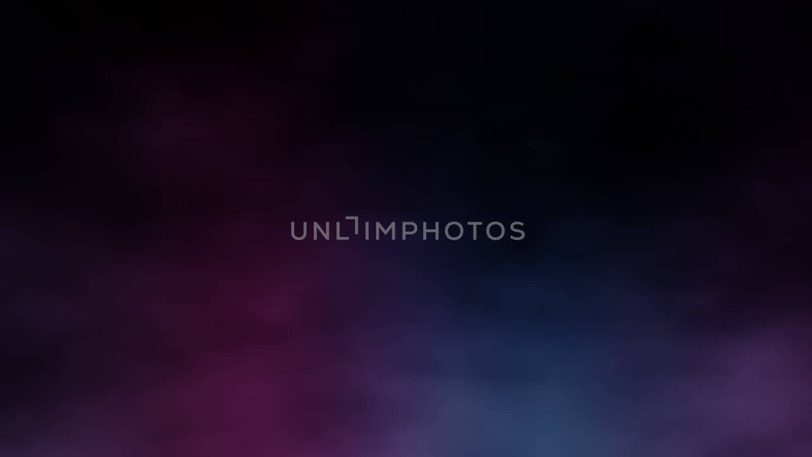 Abstract multicolor blue, pink, violet fog and smoke on black color background. Use for concept design Halloween Spooky night.