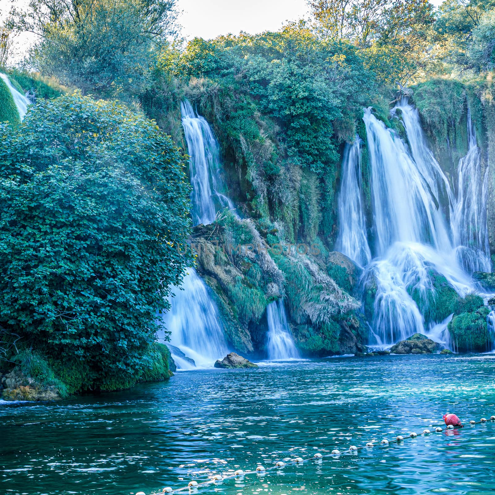 Kravice waterfall in Bosnia and Herzegovina, jets of water falling from a height of twenty-five meters  by VADIM