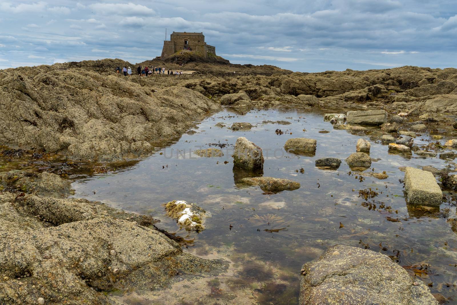 Low sea tide in San Malo travel visit by javax