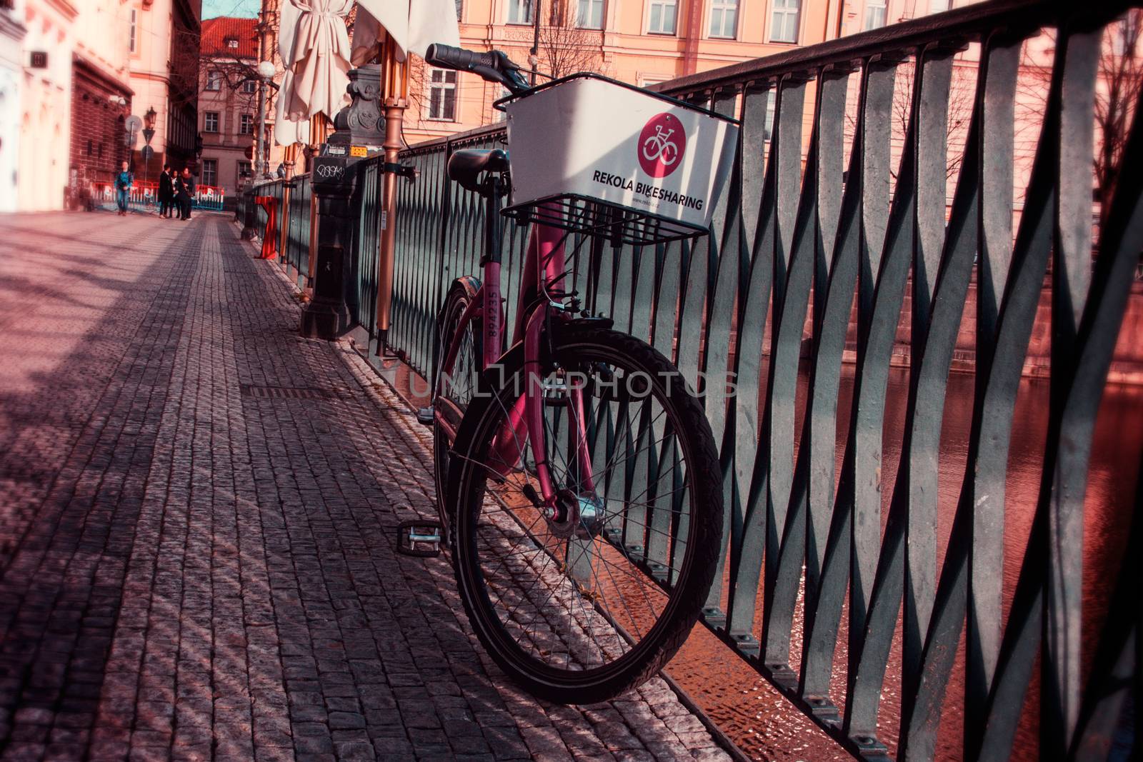 Bicycle on the Novotného lávka - Prague