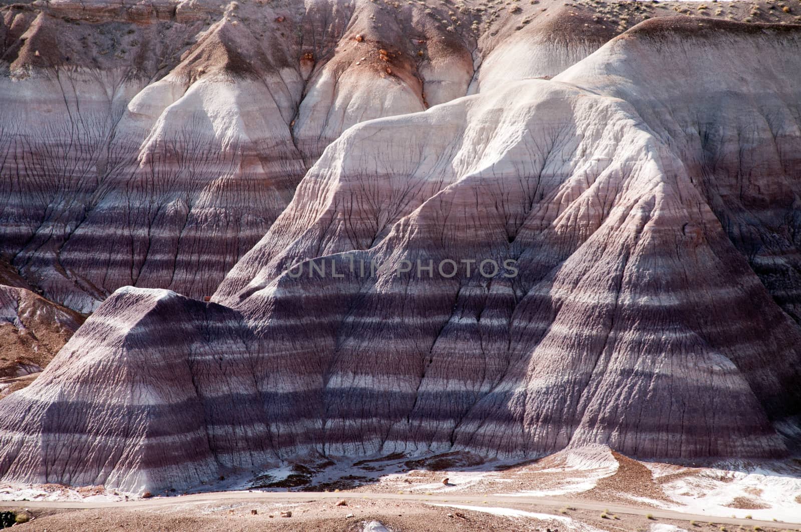 The painted desert in eastern Arizona.
