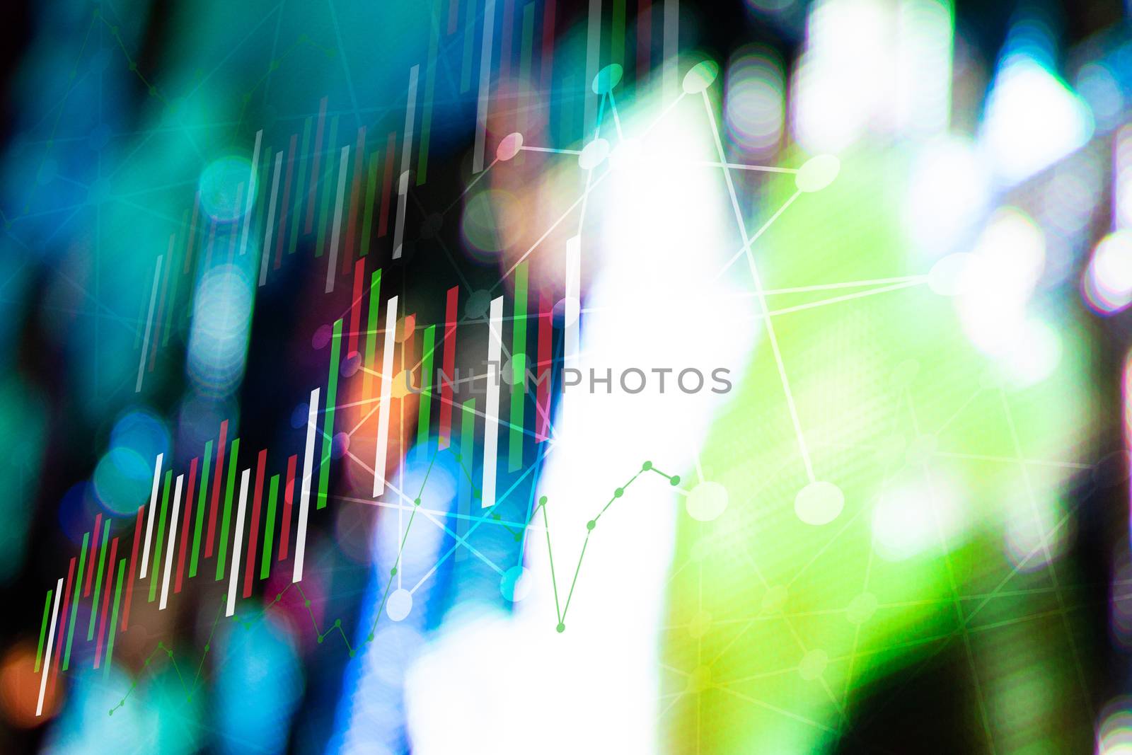 Financial concepts Abstract financial graph background