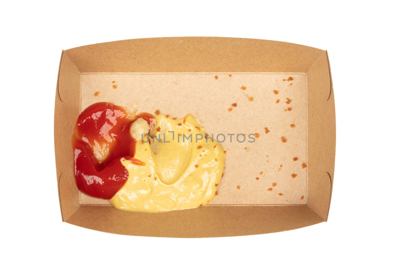 Brown crusty dutch kroket isolated on a white background