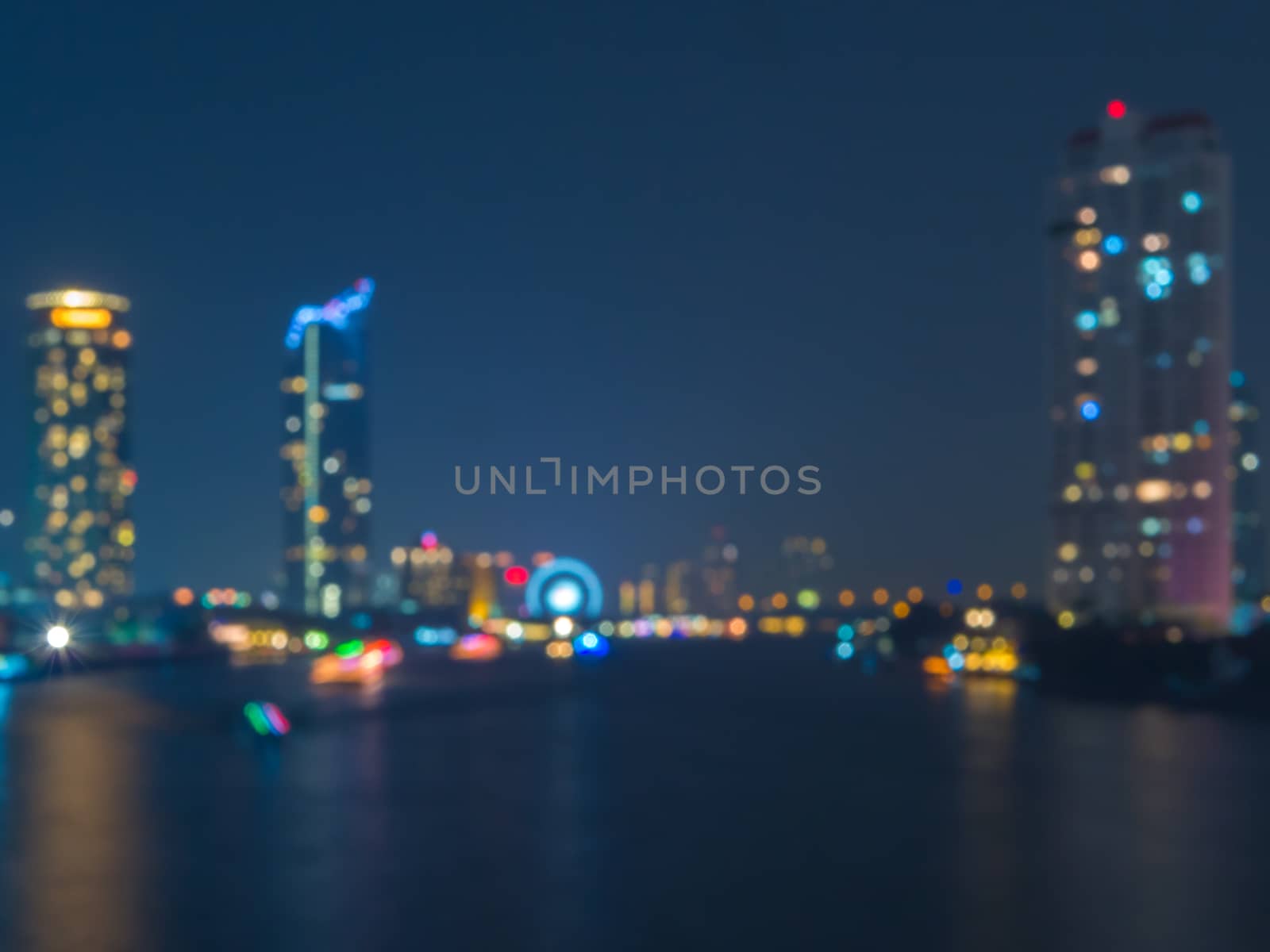 Burry focus for Bokeh in city scape ,bokeh city lights
