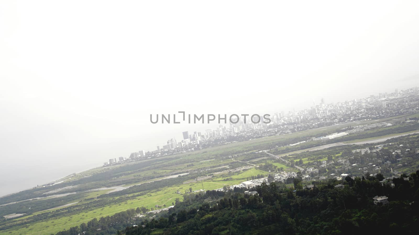 View of Batumi bay and cityscape in Georgia with skyline by natali_brill