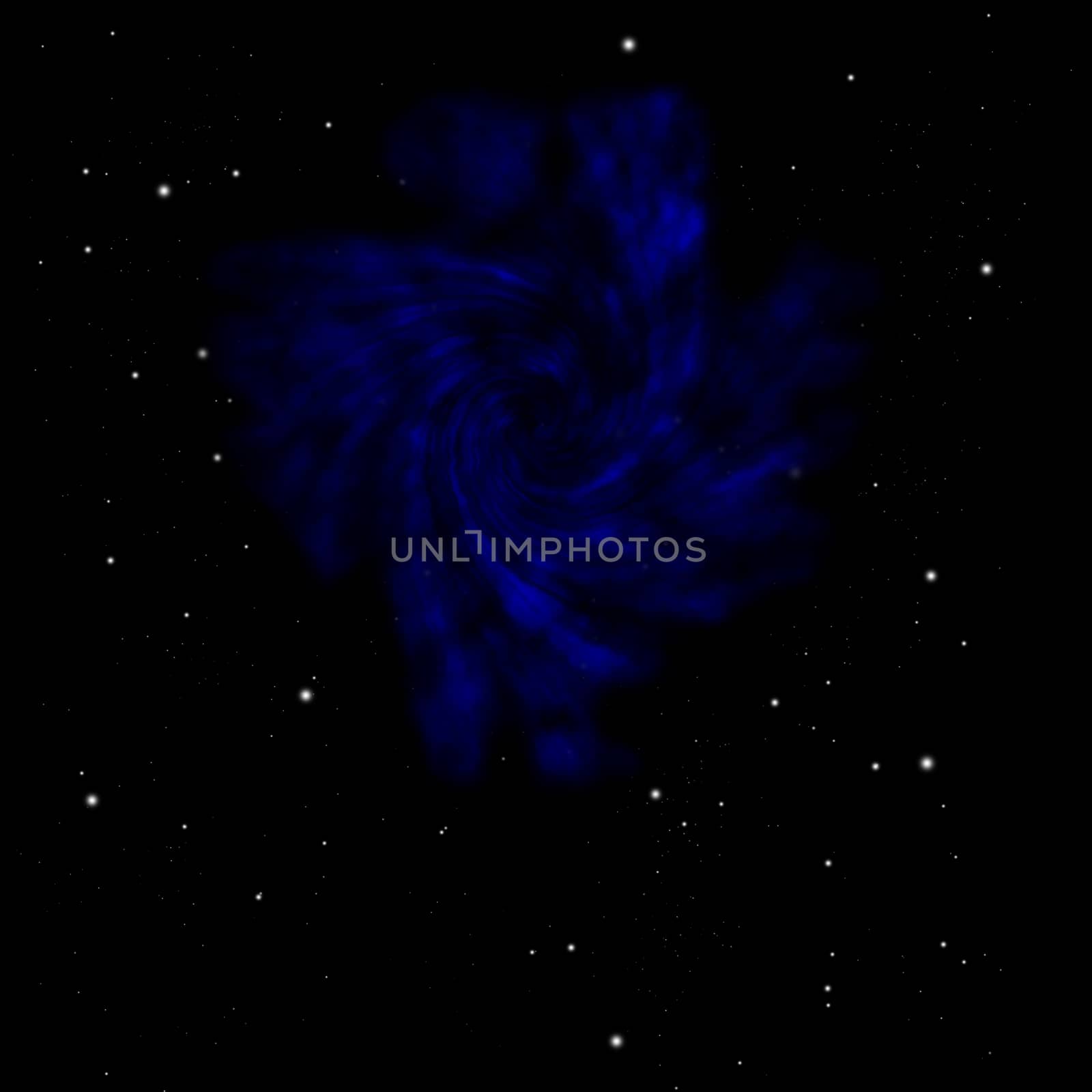 Distant flickering star array and cold cosmic nebula. by richter1910