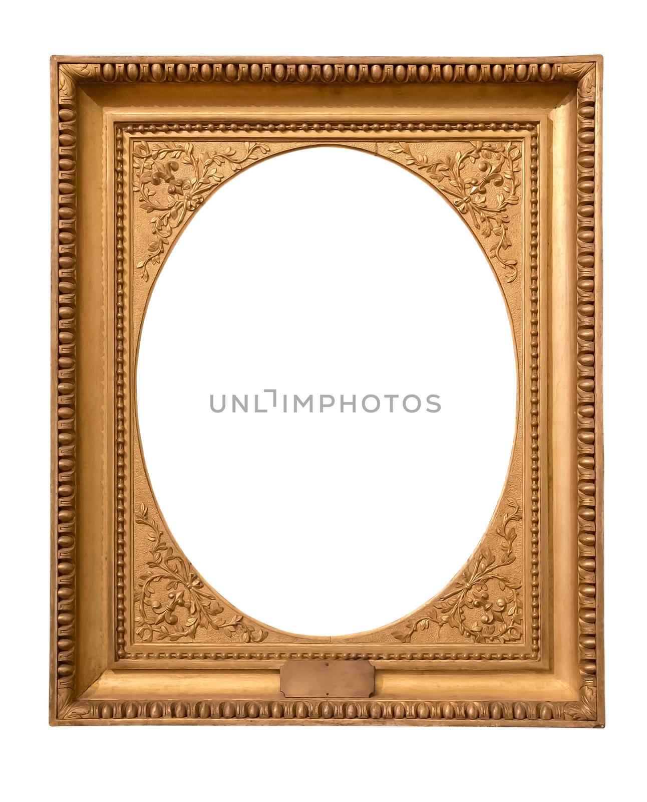 Rectangle decorative golden picture frame by mkos83