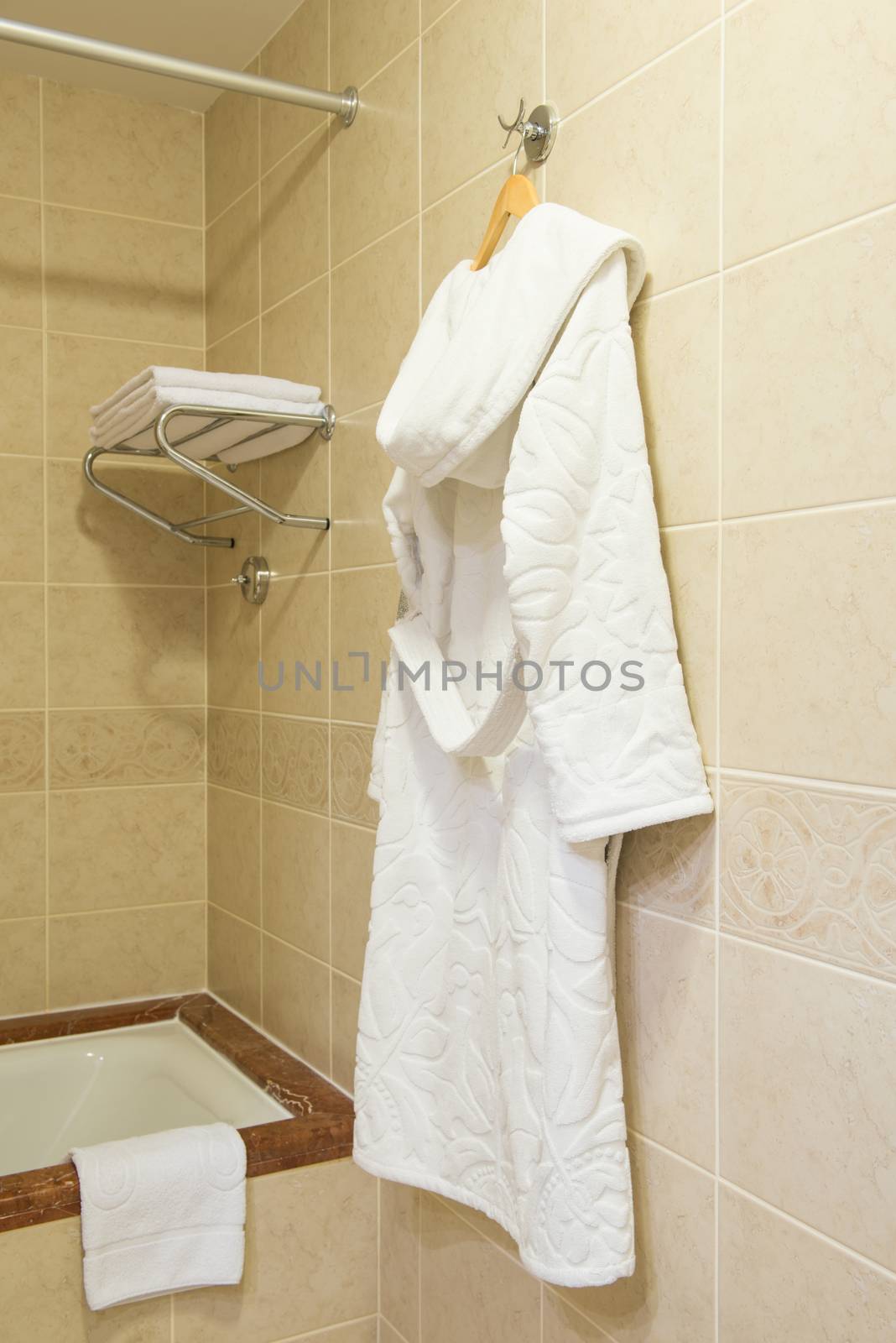 bathrobe in the bathroom by A_Karim