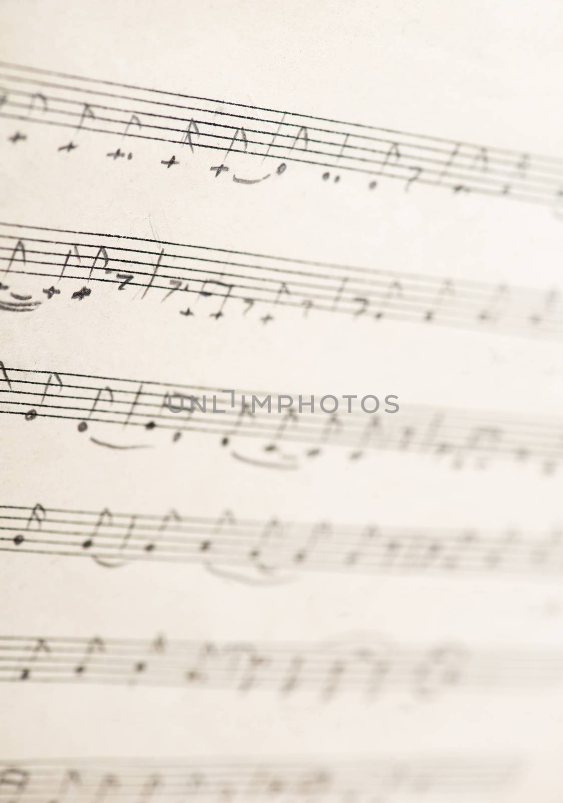 handwritten musical notes by A_Karim