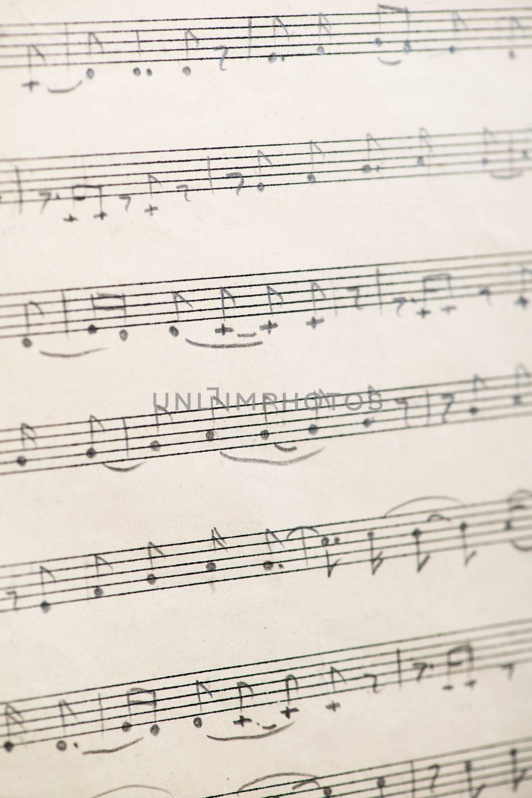 handwritten musical notes by A_Karim