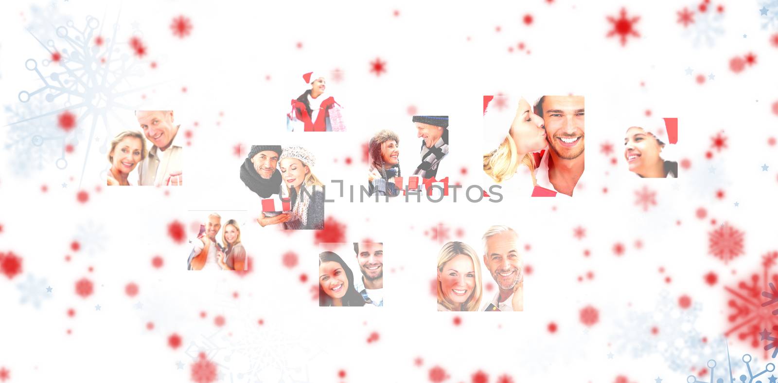Composite image of christmas people collage by Wavebreakmedia