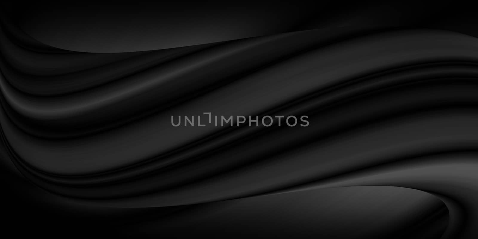 Abstract black luxury fabric background with copy space