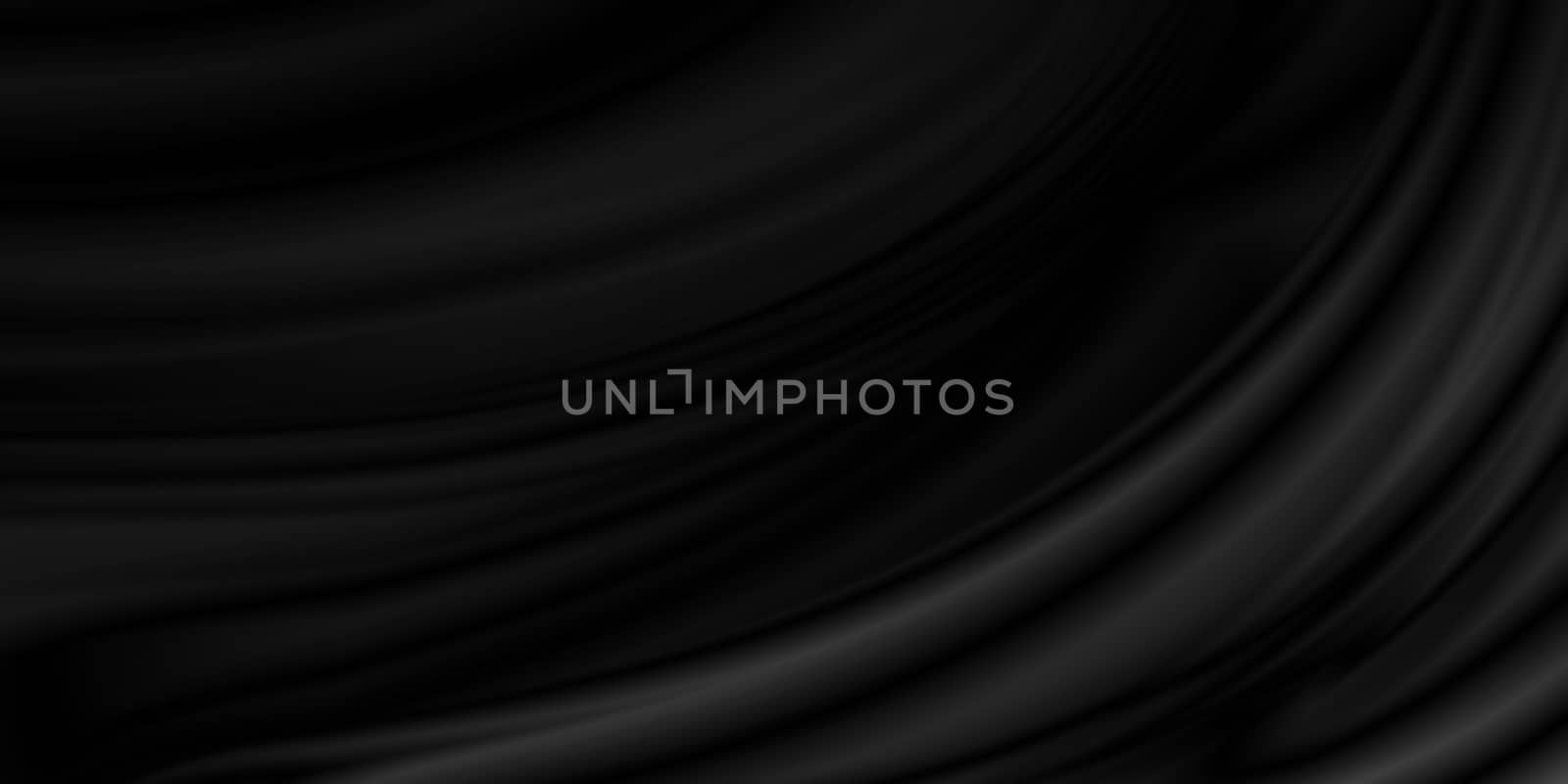 Black luxury fabric background with copy space