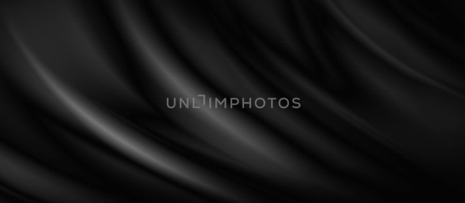 Black luxury fabric background with copy space