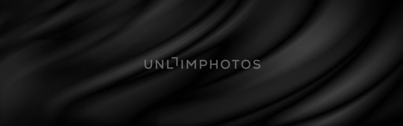 Black luxury fabric background with copy space