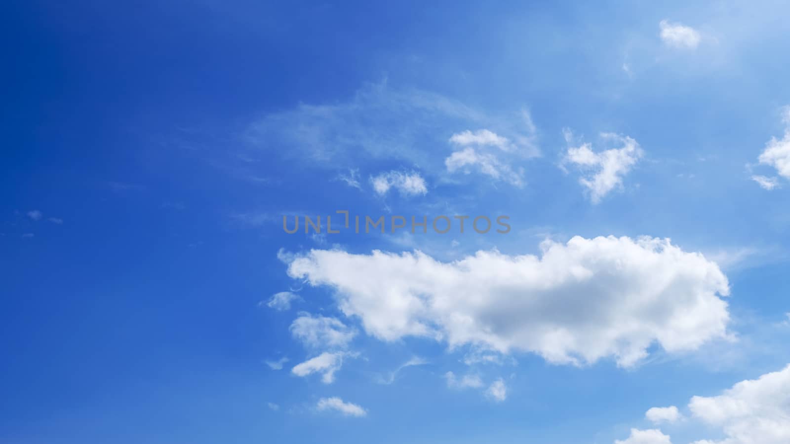 Blue sky with cloud background