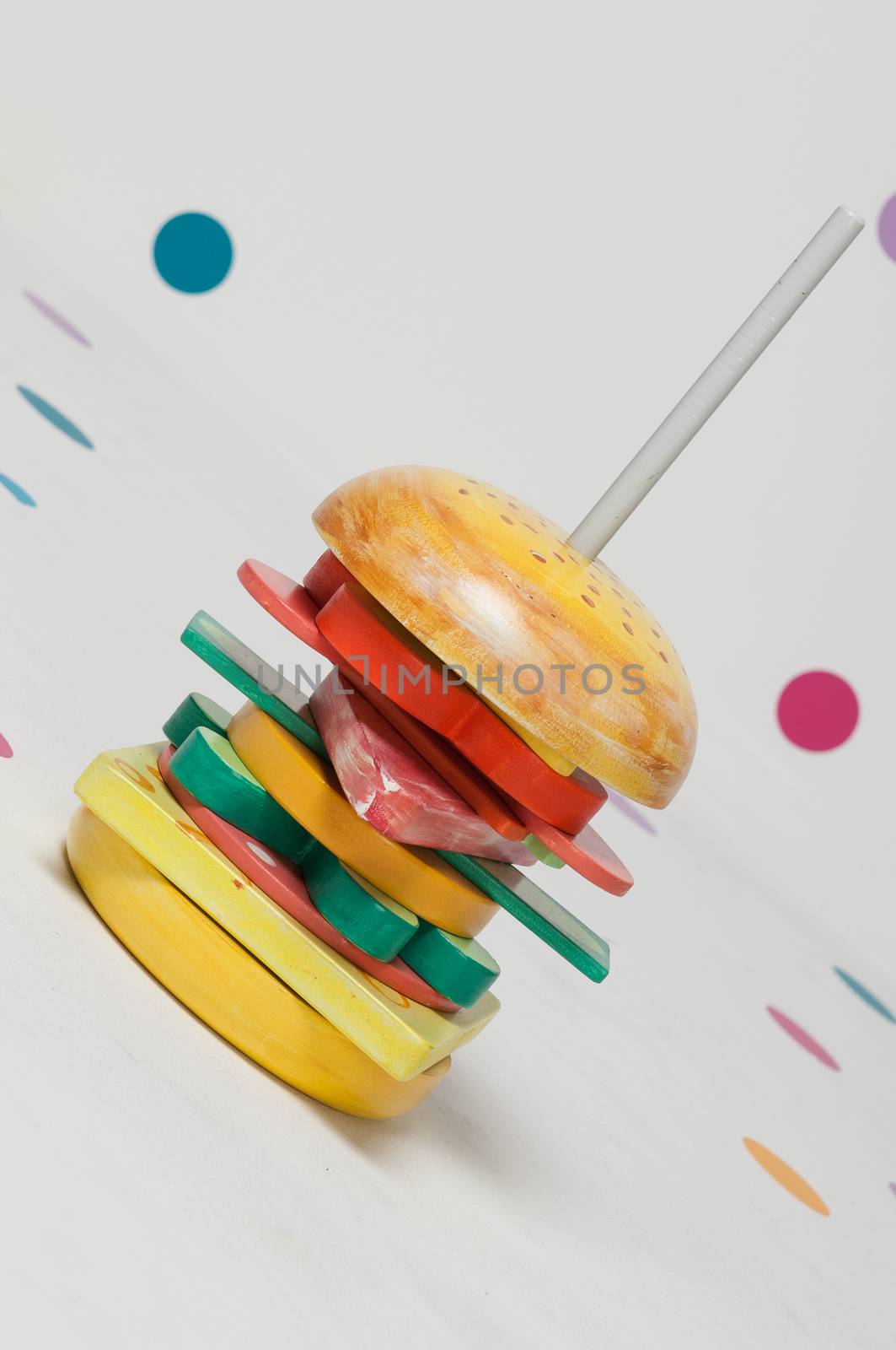 children's toy pyramid puzzle designer burger