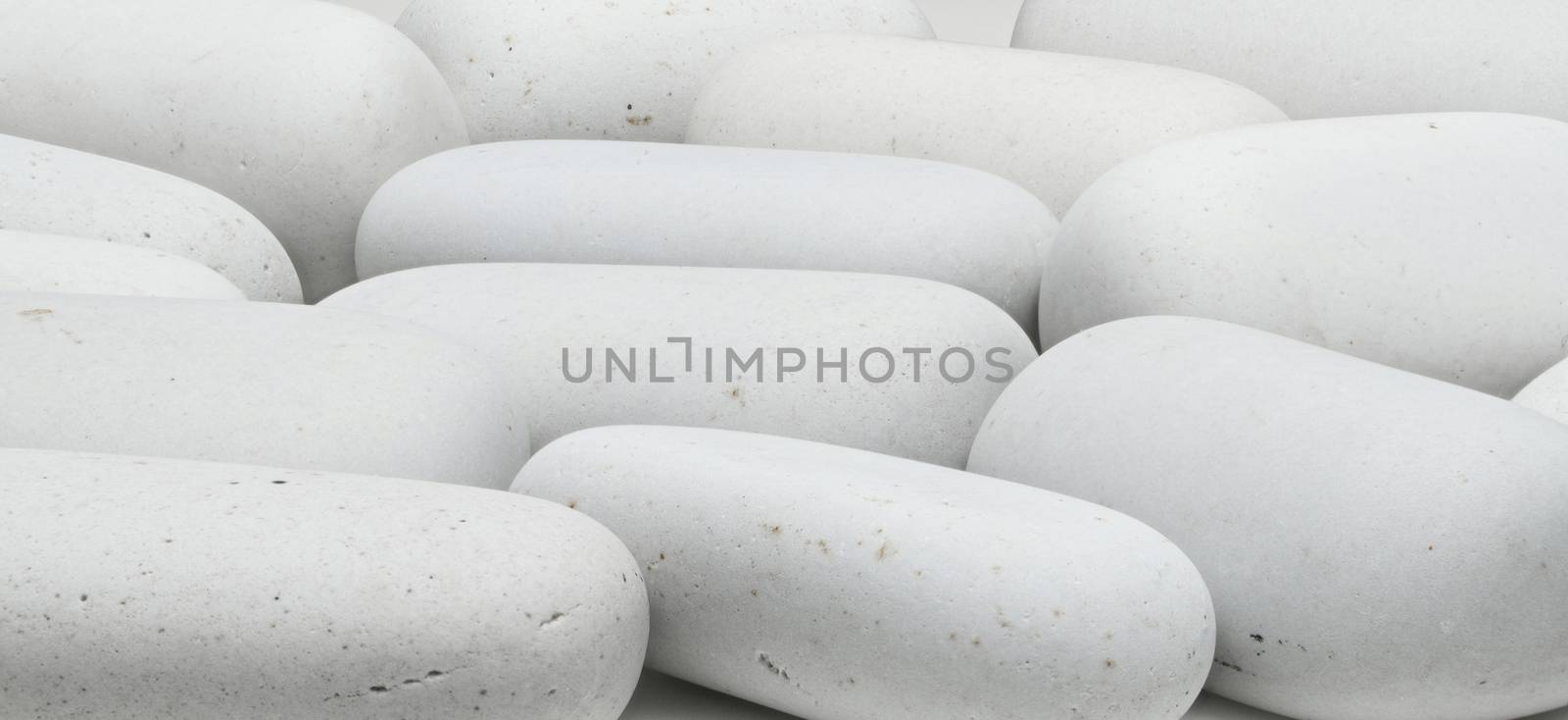 rounded white stones by A_Karim