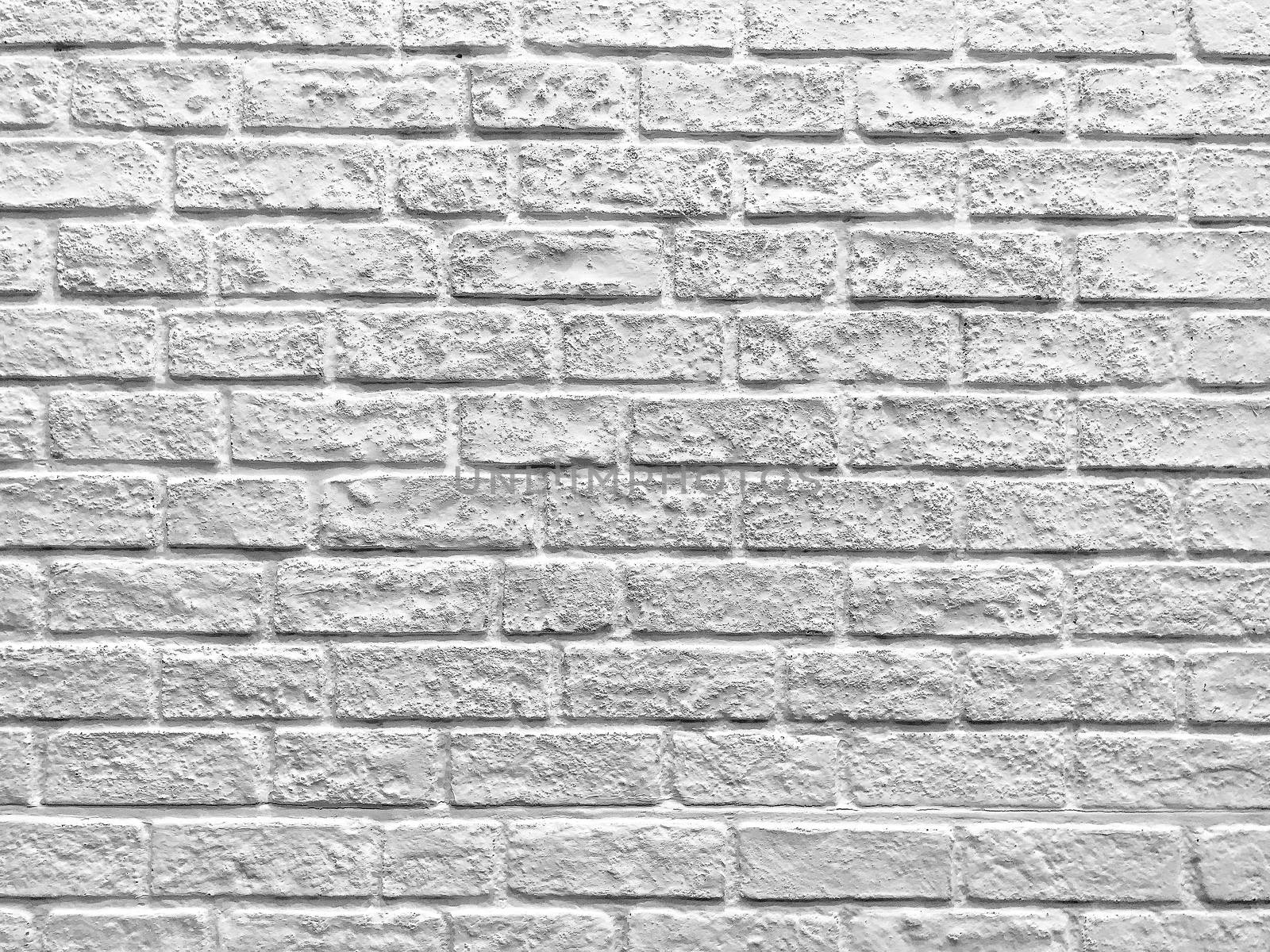 White brick wall texture background