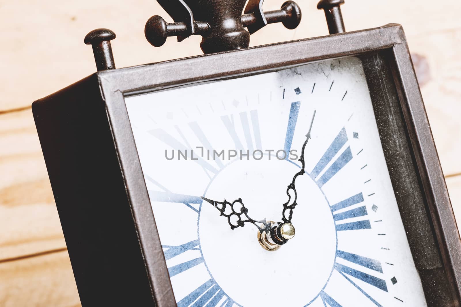vintage style of desktop clock
