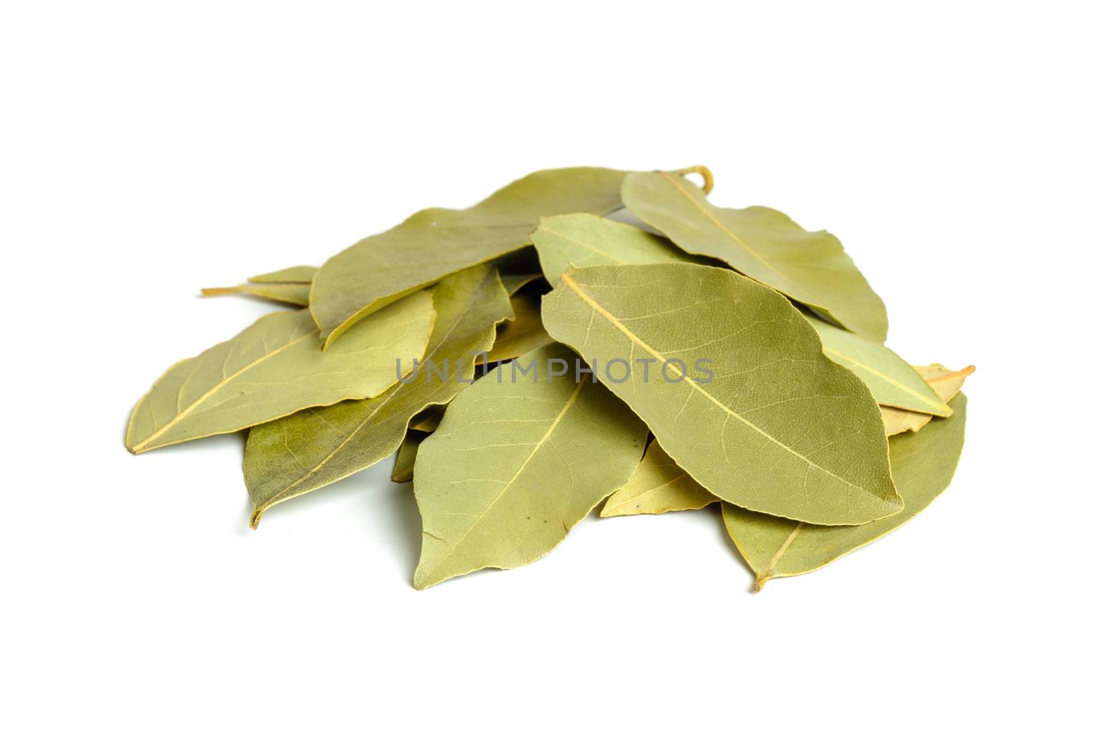 Closeup dried bay leaves, ingredient for cooking, Herb concept.