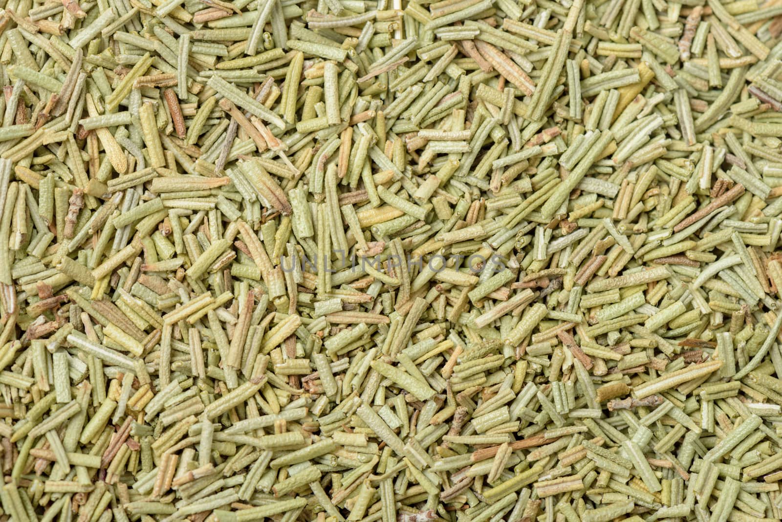 Closeup organic dried rosemary, ingredient for cooking. Herb concept.