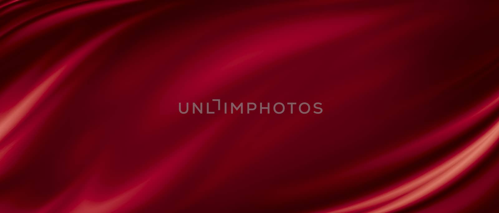 Red luxury fabric background with copy space by Myimagine