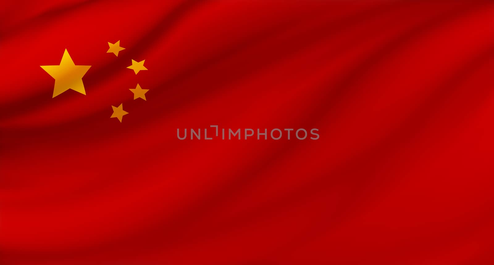 China flag background with copy space