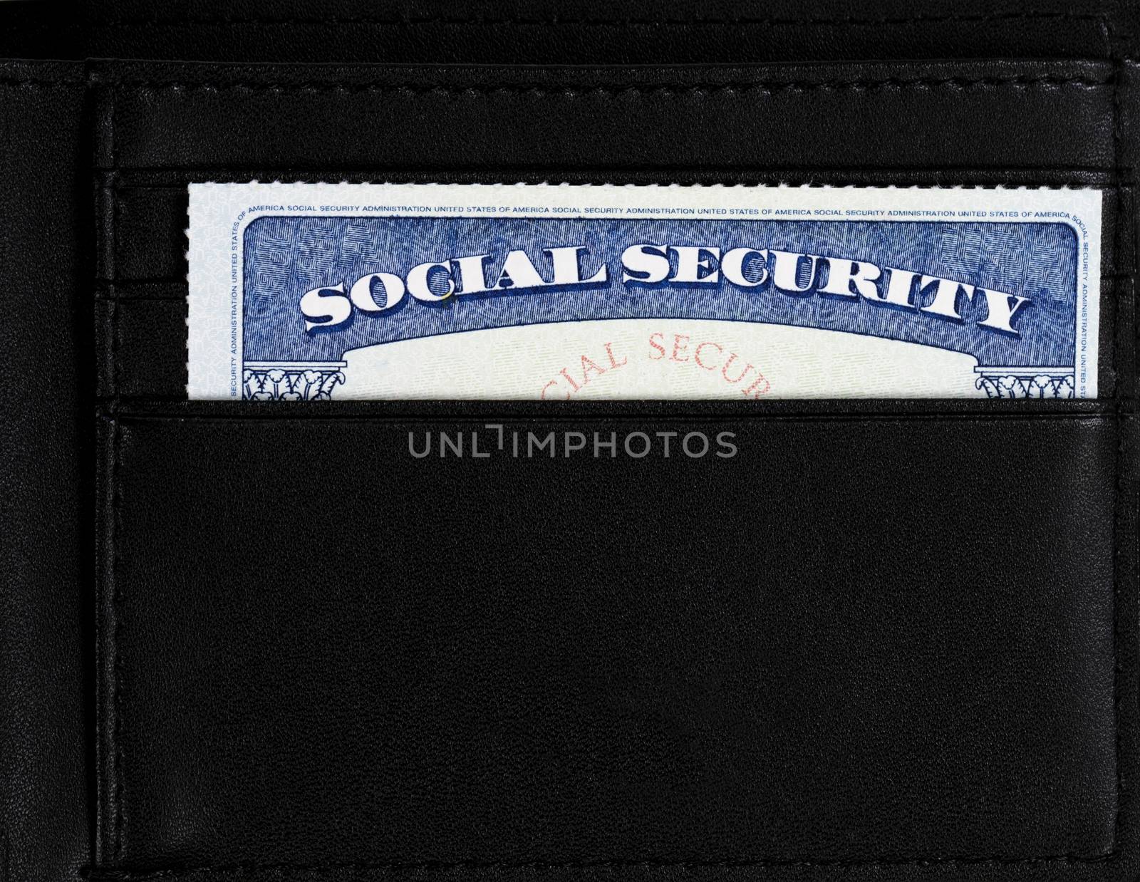 United States Social Security card inside of wallet by tab1962