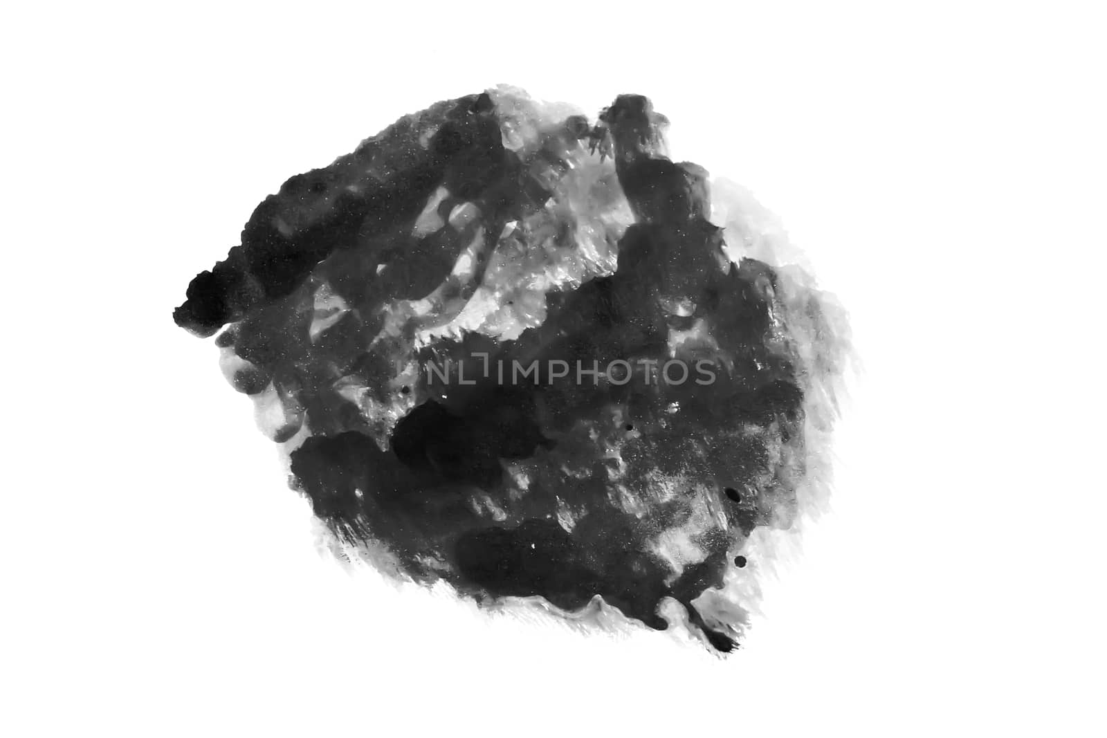 Paaint Abstract Ink isolate on white background