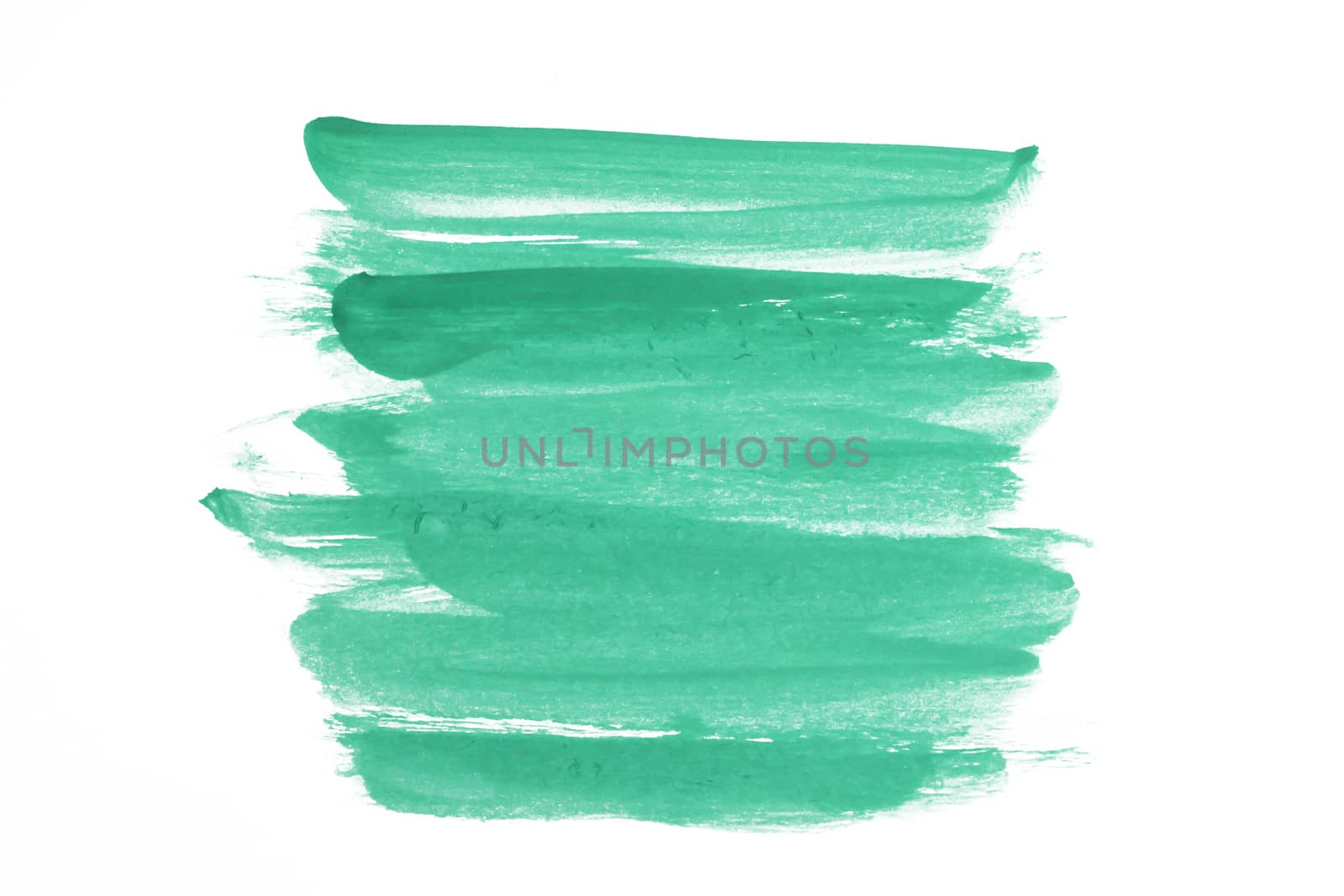 Green Water Color splash isolate on white background