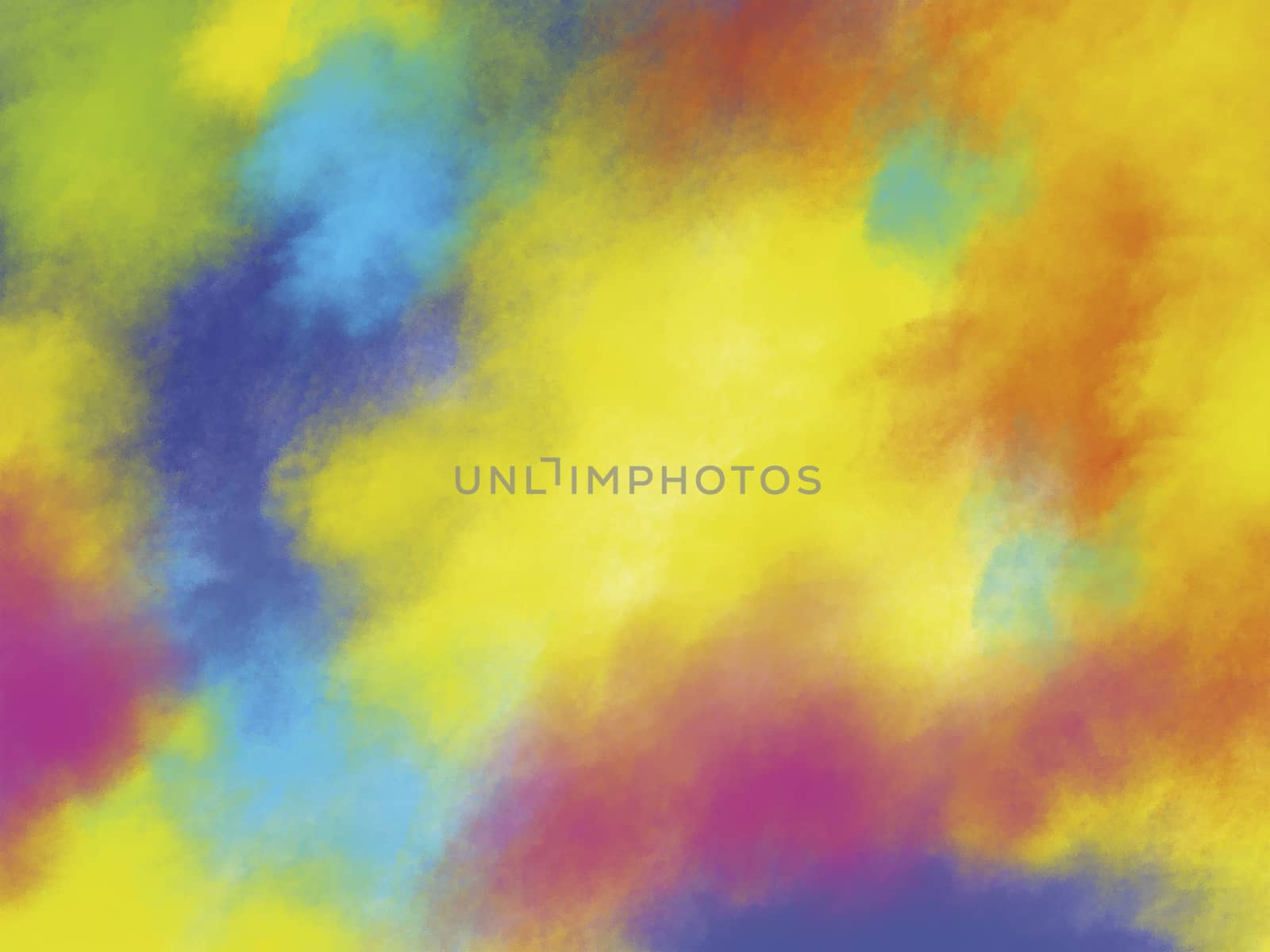 Holi festival background design of colorful brush strokes with copy space