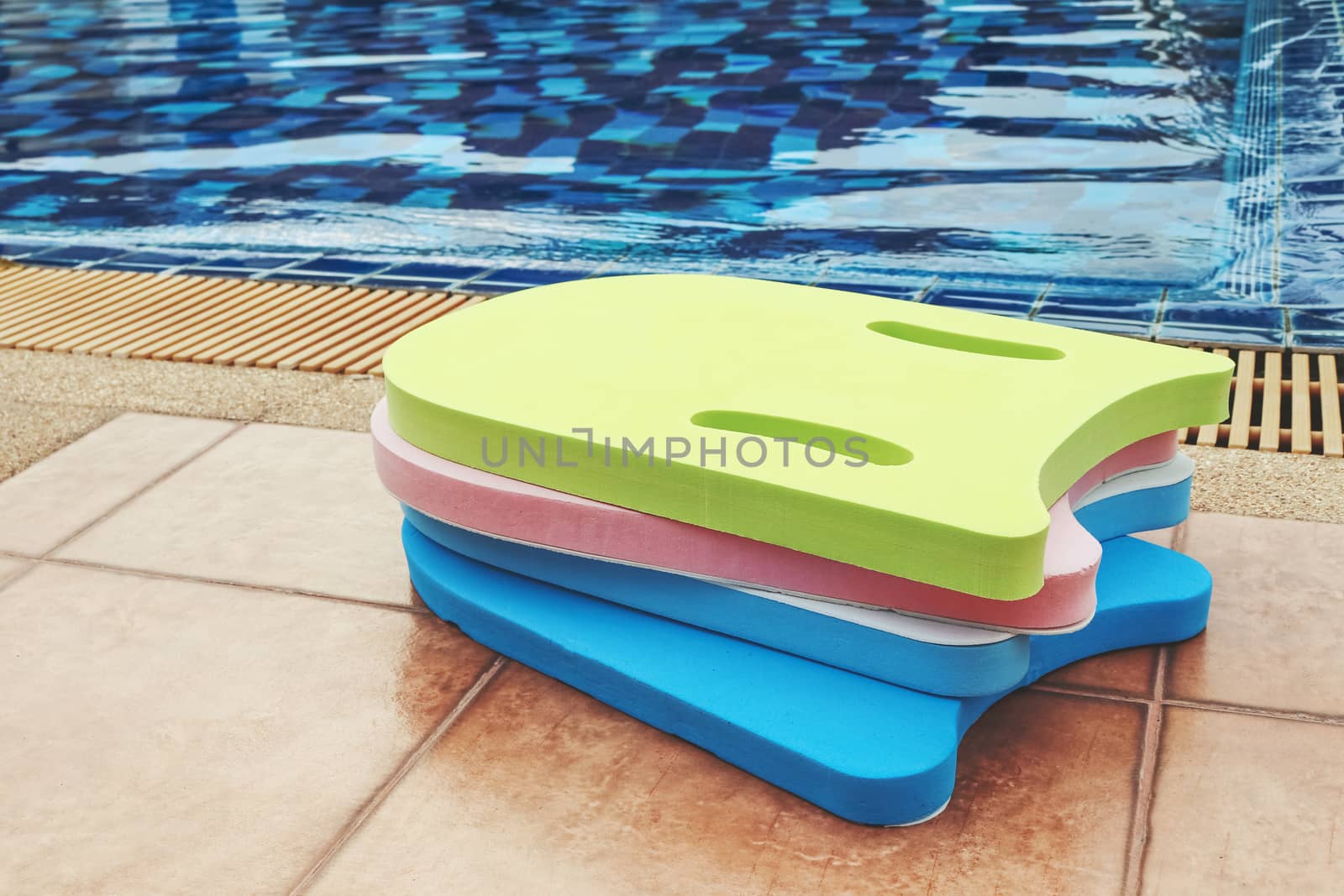 colorful foam board for learning to swim