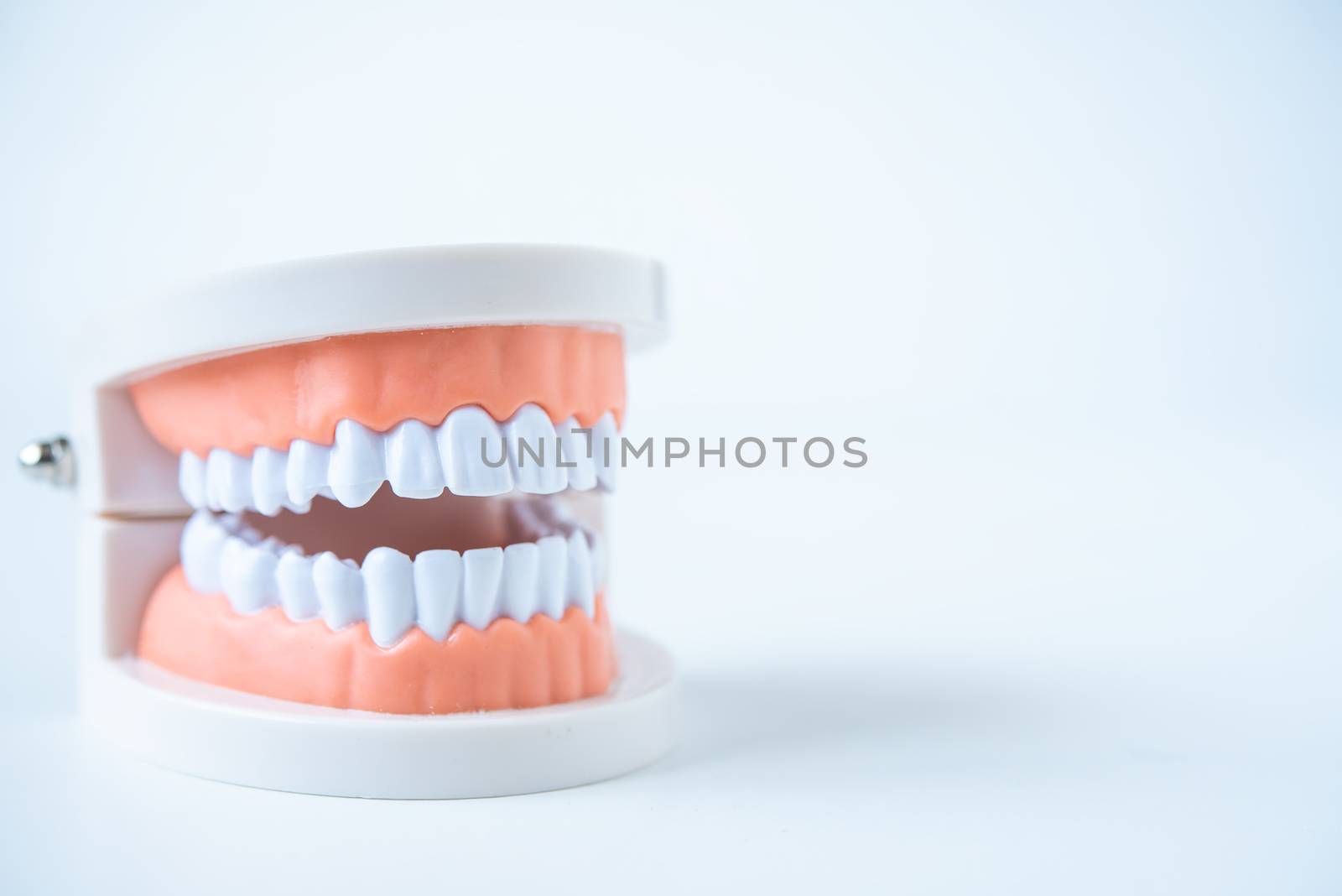  close up dentist  tools for teeth care at white background top view 