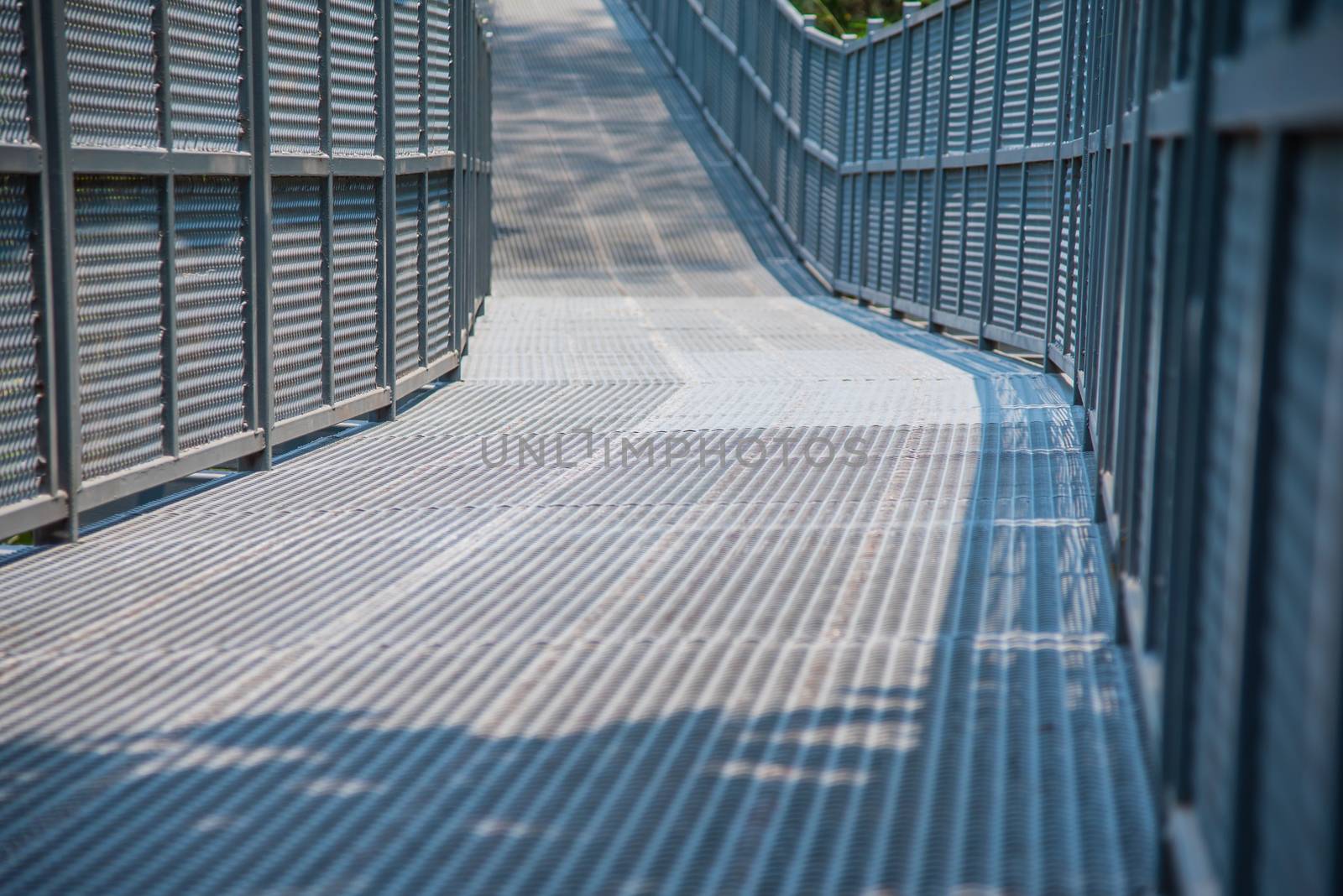 Canopy Walkway made of steel to make the nature trails by photobyphotoboy