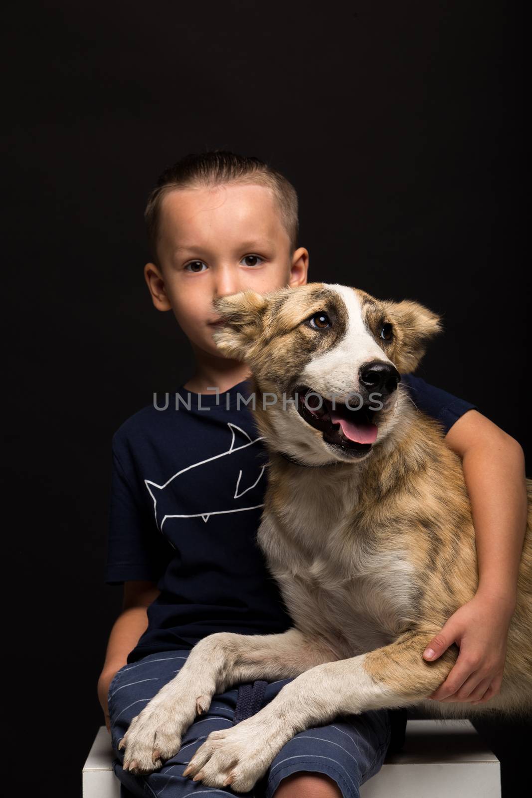 boy and dog by A_Karim