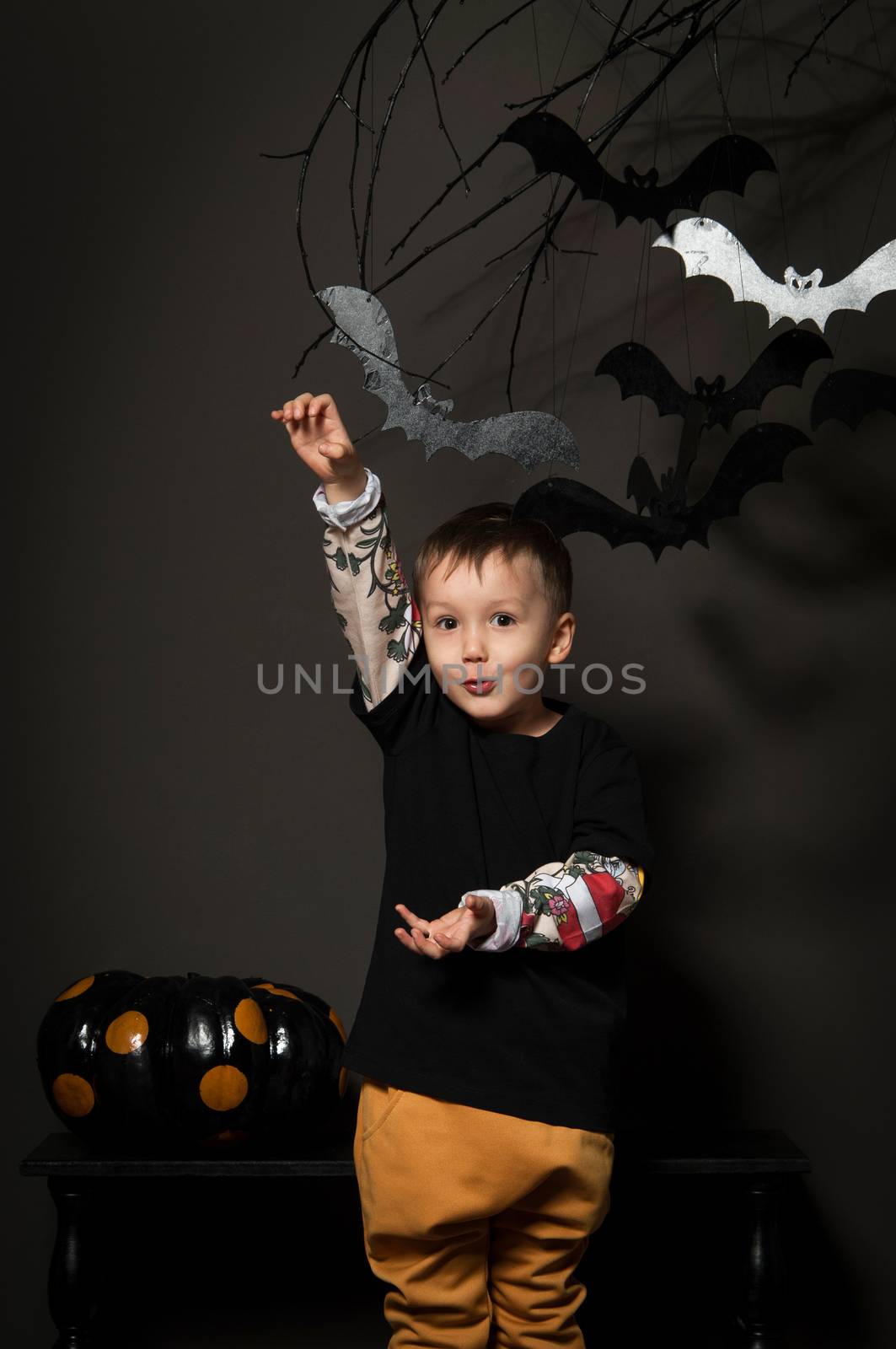 little boy on halloween party by A_Karim