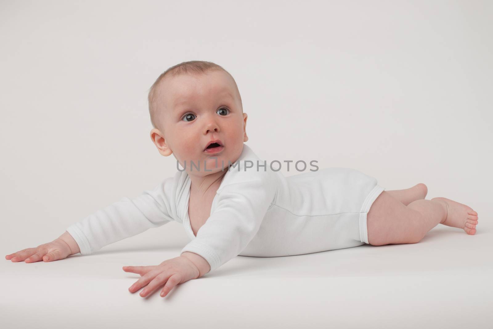 baby on a white background by A_Karim