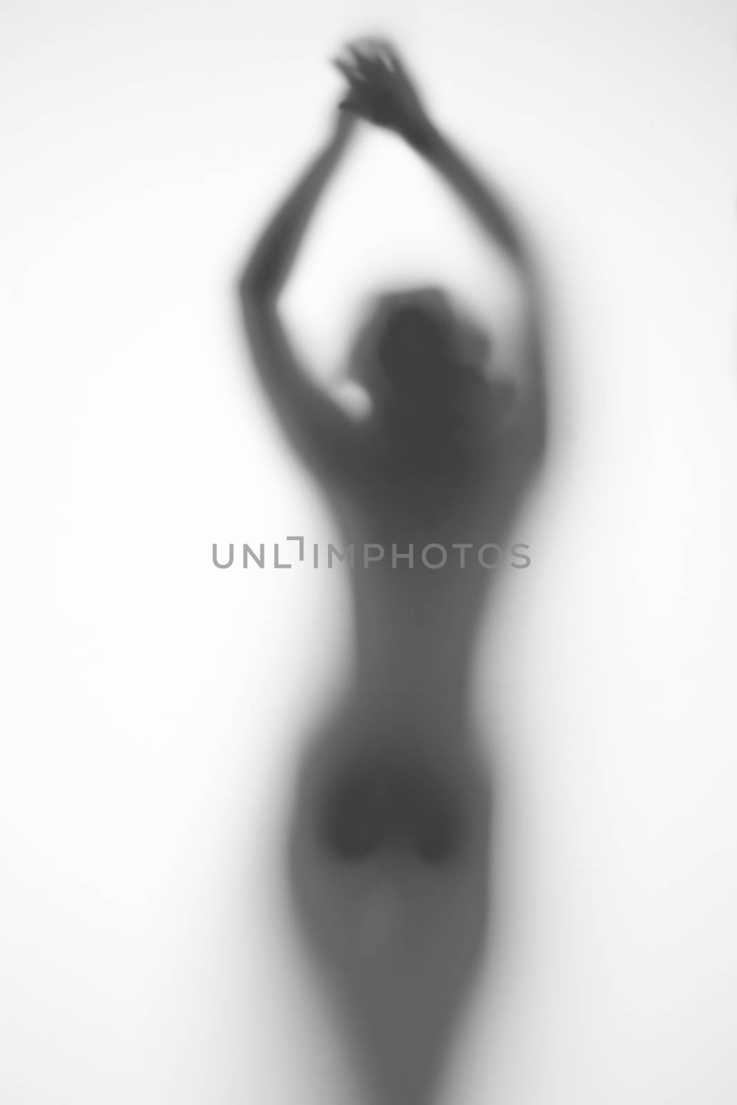 silhouette of a pregnant woman on a light background by A_Karim
