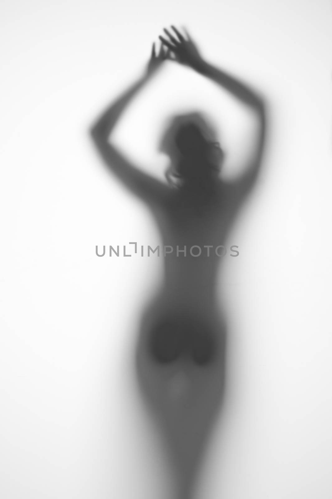 silhouette of a pregnant woman on a light background by A_Karim