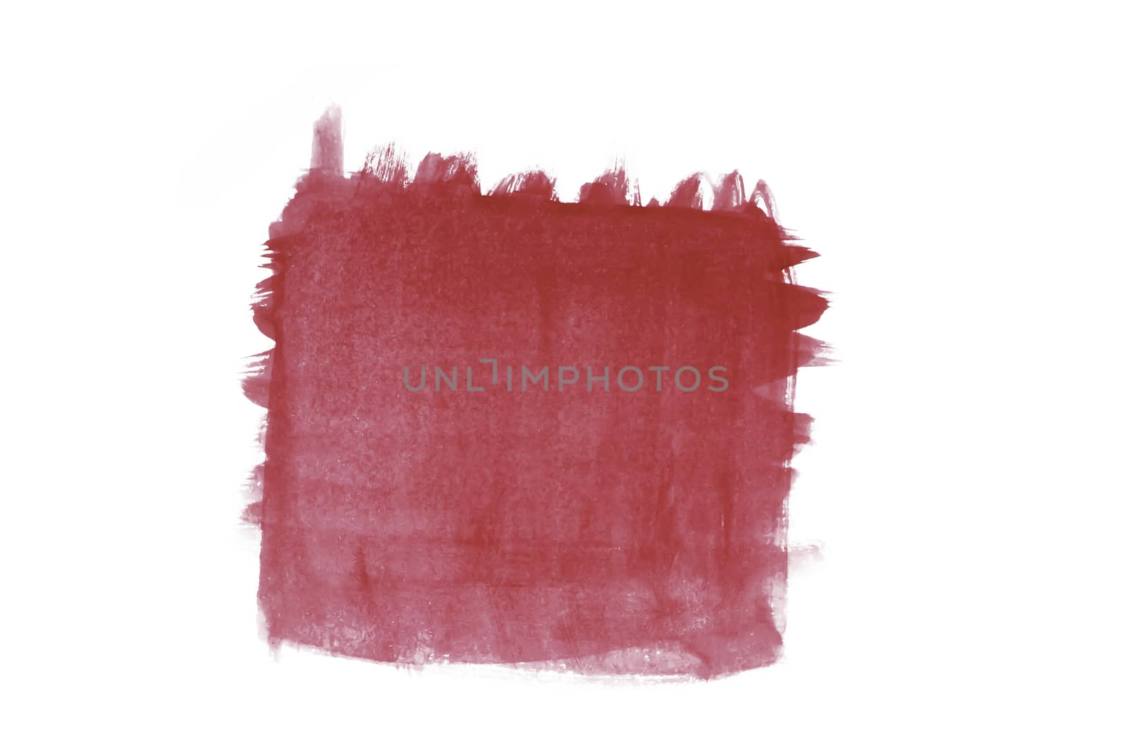 Square Red water color splash isolate by draftseptember