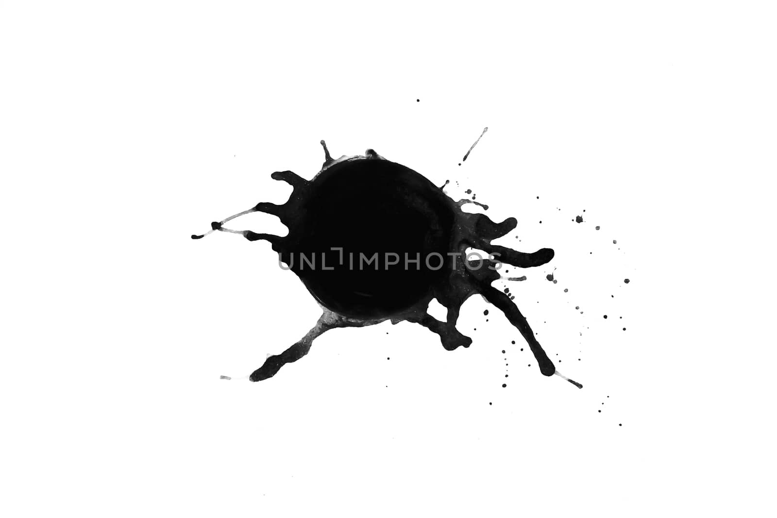 Splash  Abstract Ink isolate on white background
