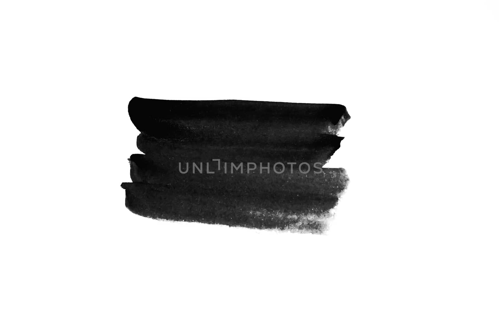 Abstract Ink paint isolate on white background