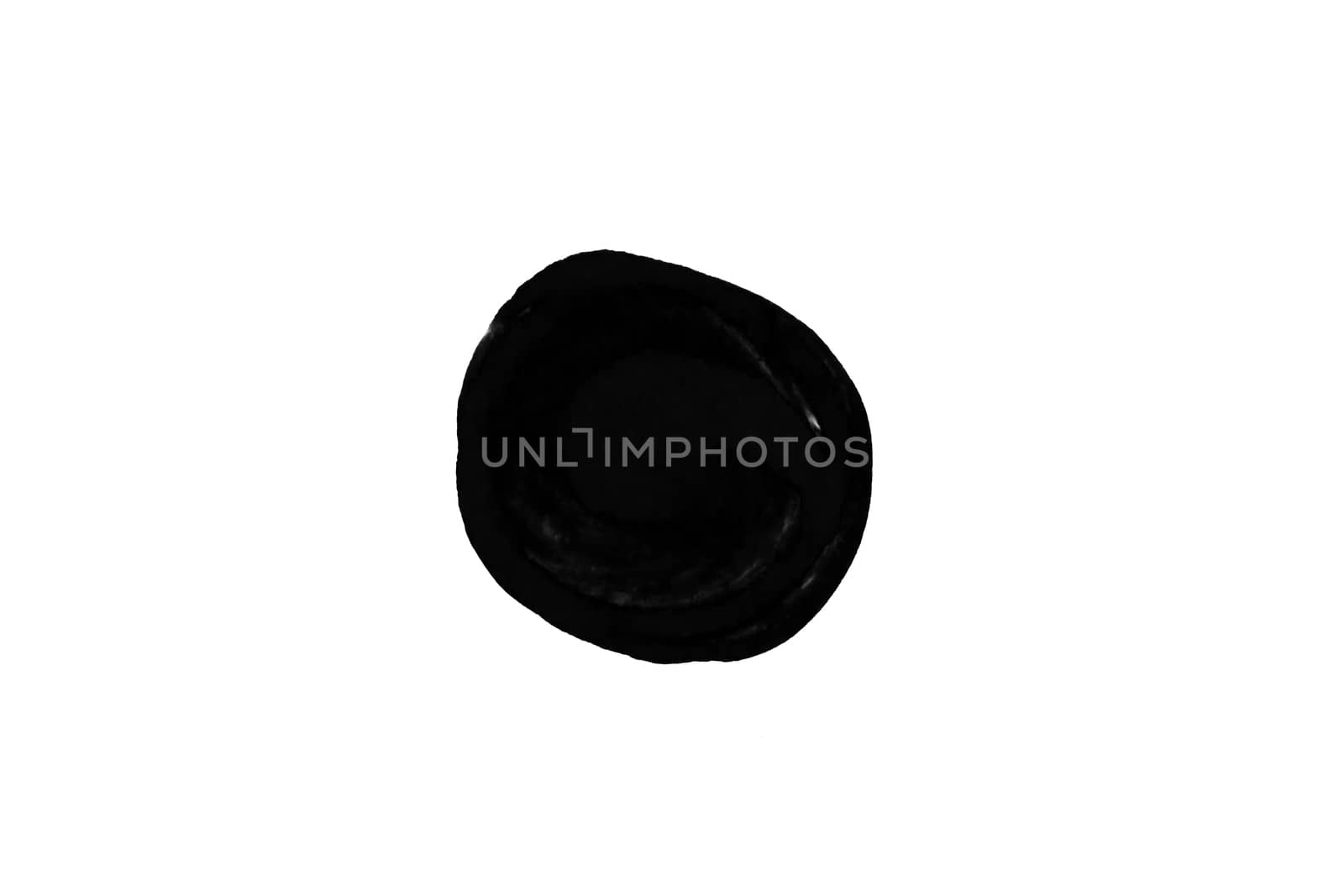 Abstract Ink splash circle isolate on white background