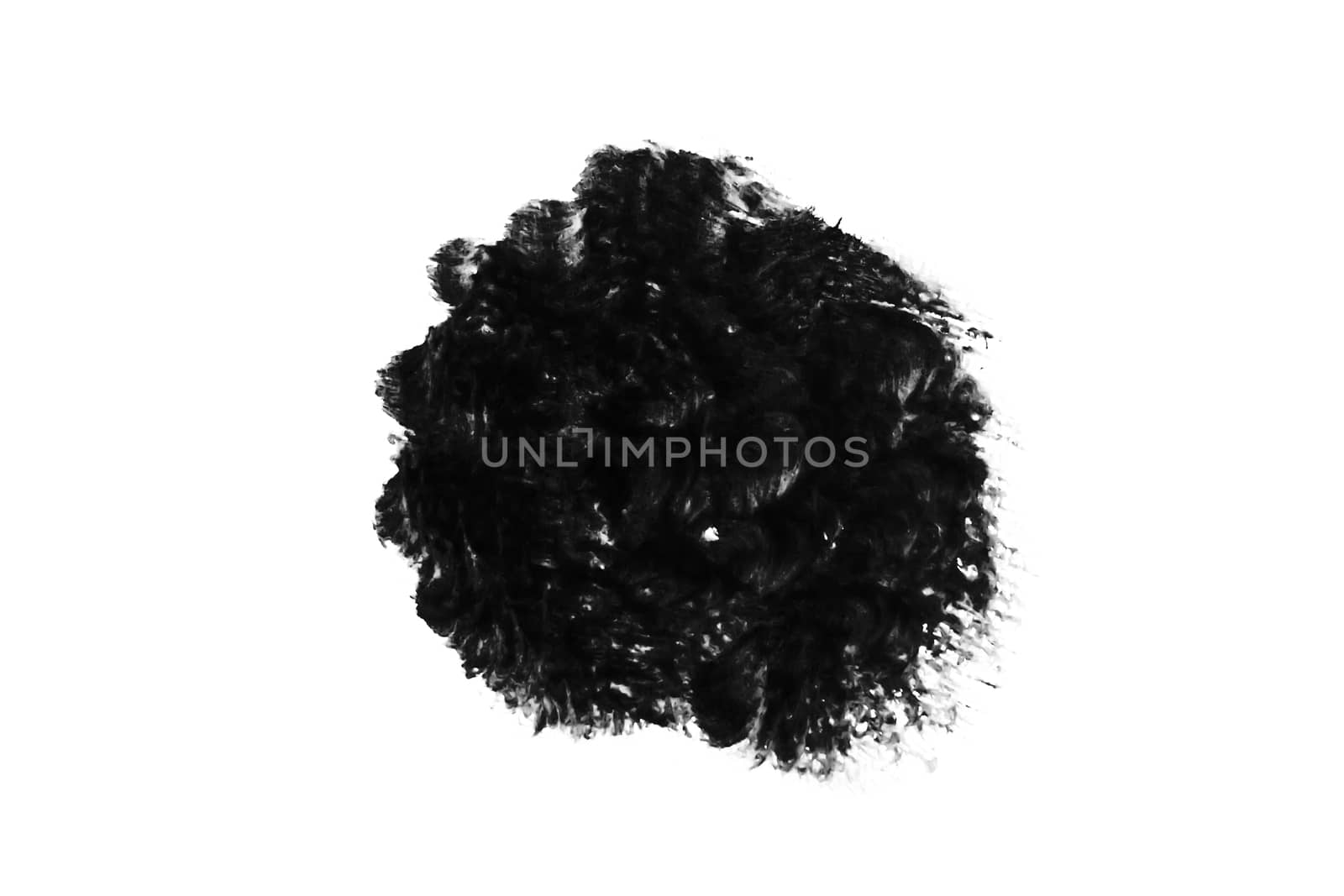 Abstract Ink draw isolate on white background