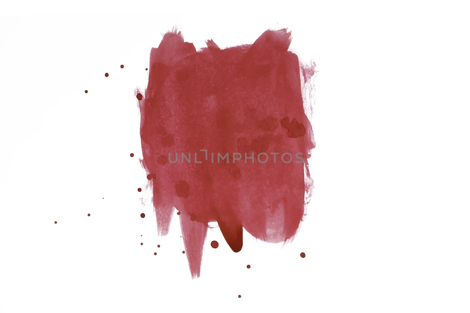 Splash Red water color isolate by draftseptember