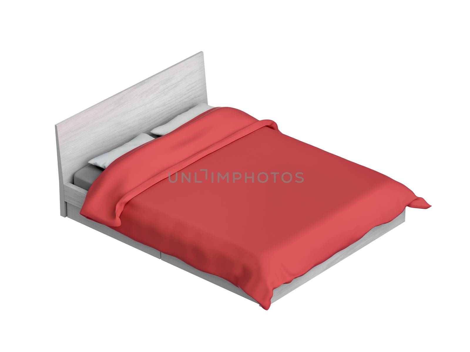 Bed isolated on white
 by magraphics